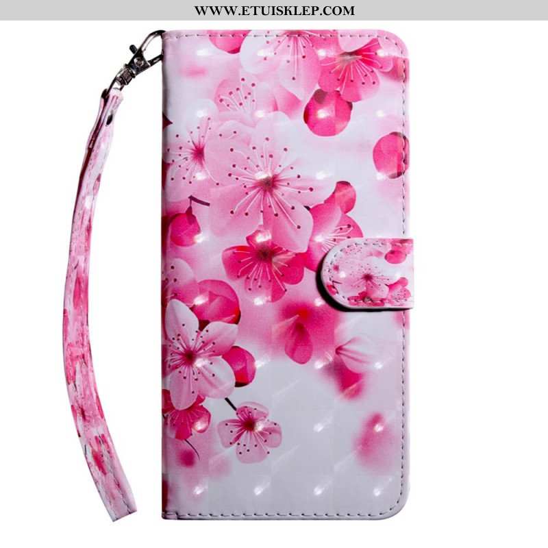 Etui Na Telefon Pokrowce do OnePlus 10 Pro 5G Kwiatowy Z Paskiem